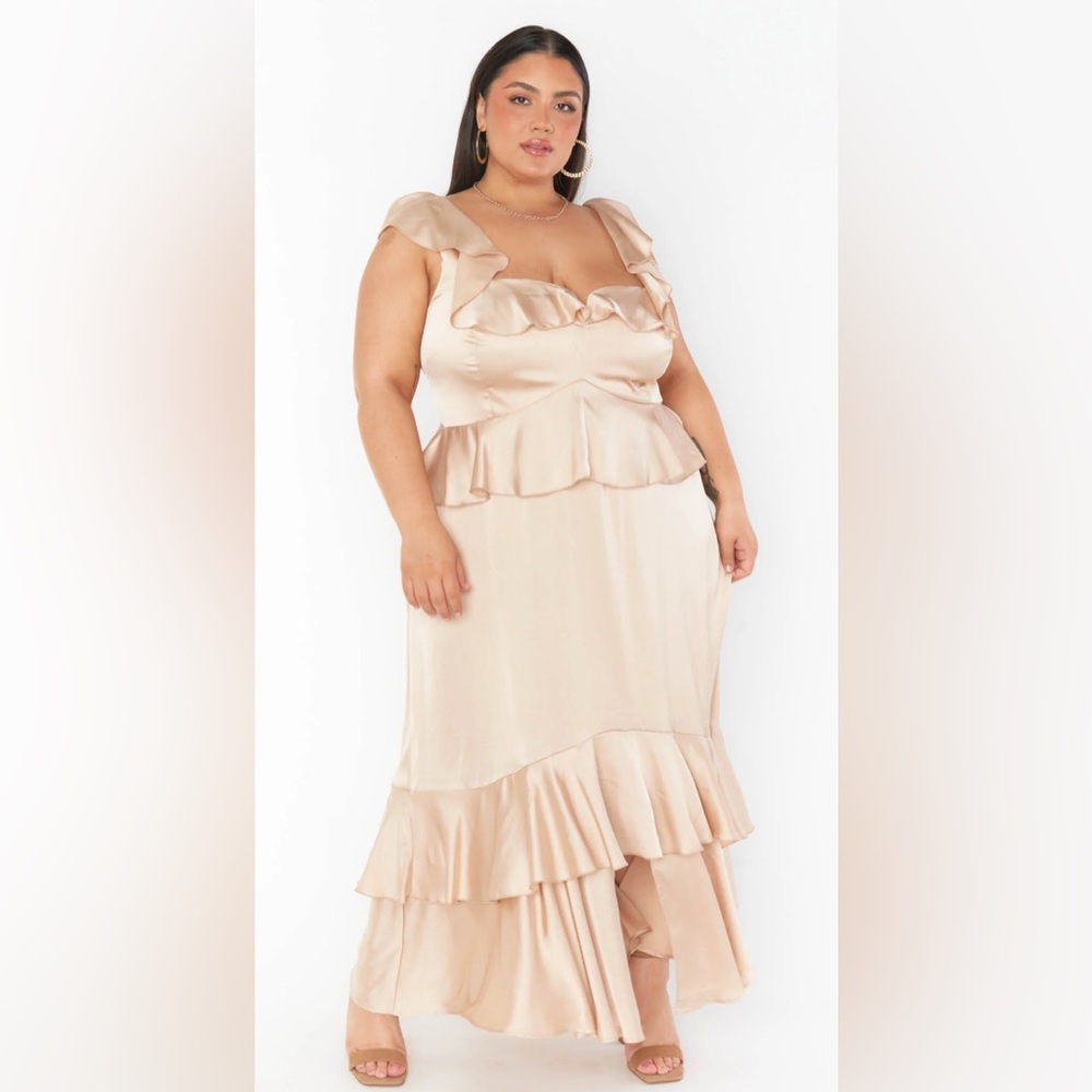 Show me your mumu weddings Reese Ruffle Dress NWT